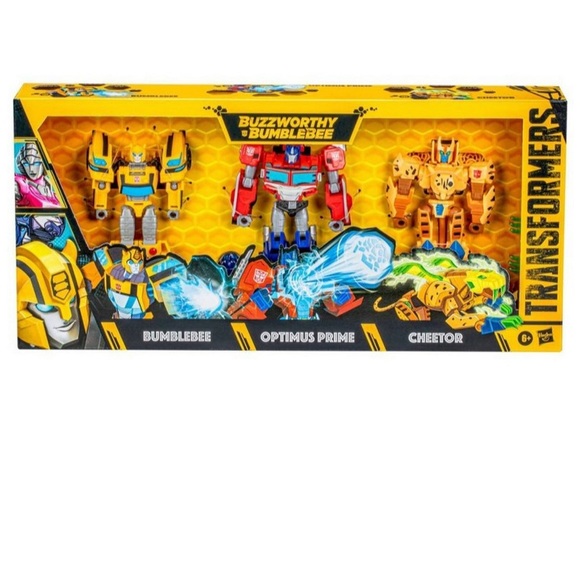 Hasbro Toys Nib Transformers 3pack Cheetos Bumblebee Optimus Prime